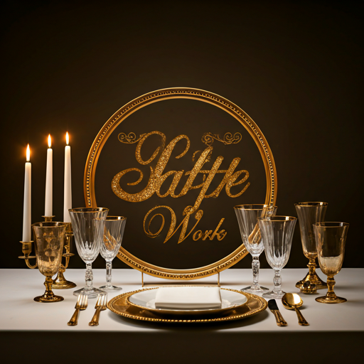 Luxury wedding table setting